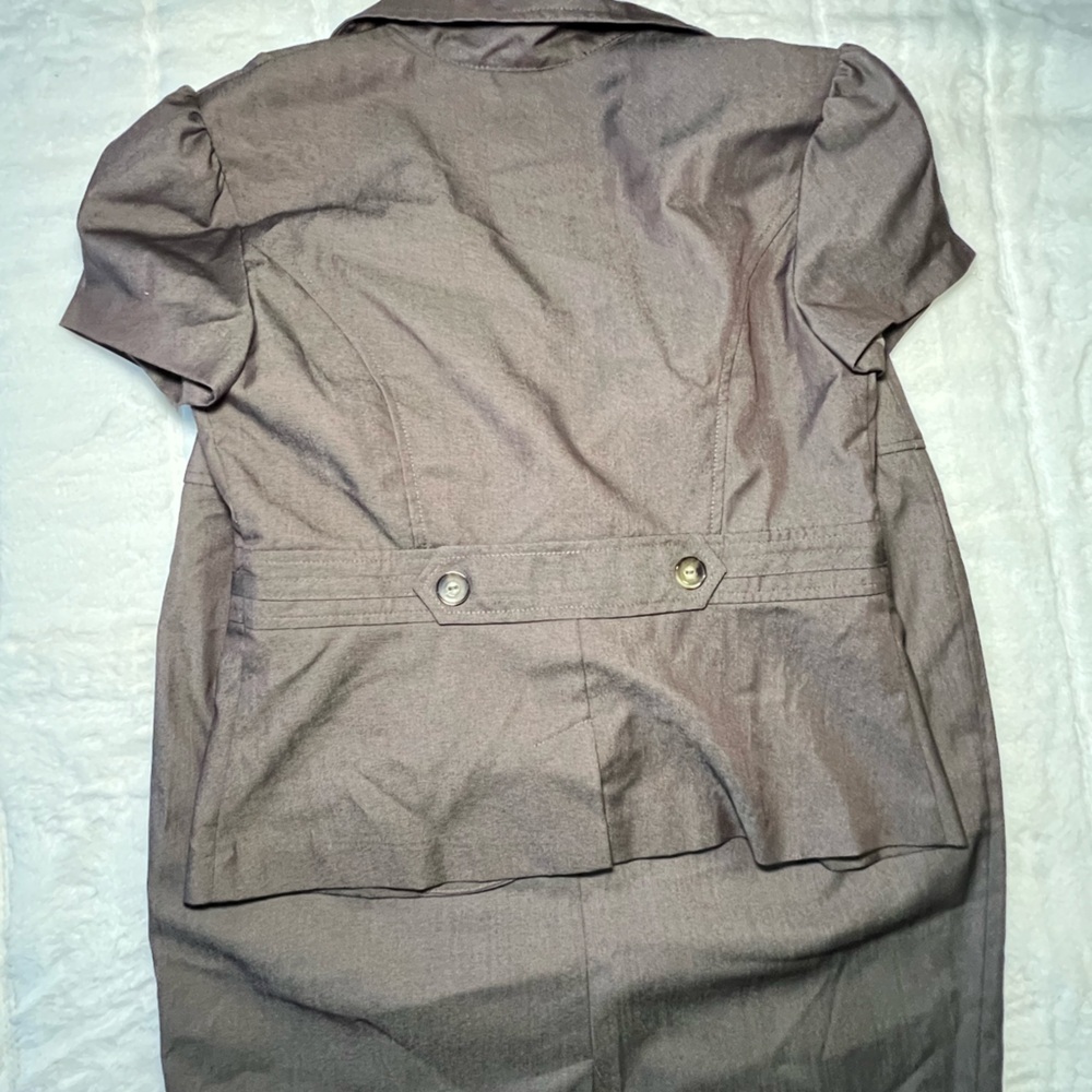 Brown Ready for Business Skirt Set